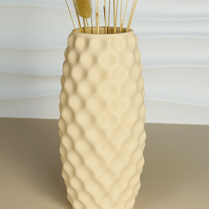 Vase Texturé Prune – Terra Wave